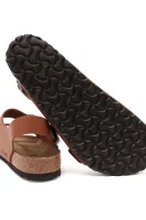 Leder sandalen Milano Birkenstock braun