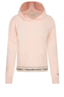 Sweatshirt | Cropped Fit CALVIN KLEIN JEANS puderrosa