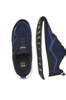 Sneakers Titanium |mit zusatz von leder BOSS BLACK dunkelblau