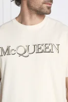 T-shirt LOGO EMB | Regular Fit Alexander McQueen Creme