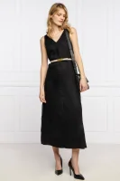 leinen kleid DKNY schwarz