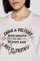 T-shirt WOOP ICO BLASON MULTICUSTO LUR | Slim Fit Zadig&Voltaire puderrosa