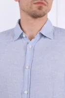 Leinen hemd Liam | Regular Fit BOSS BLACK blau 