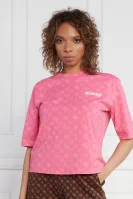 T-shirt ALETHA 4G | Relaxed fit GUESS ACTIVE rosa