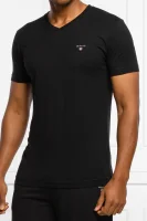 t-shirt | slim fit Gant schwarz