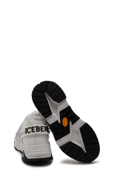 leder sneakers Iceberg weiß