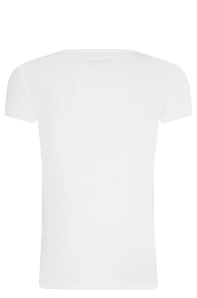 T-shirt HANA GLITTER | Regular Fit Pepe Jeans London weiß