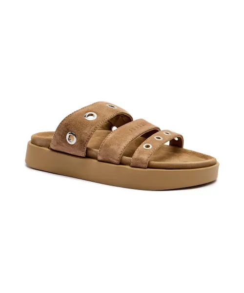Leder pantoletten TILDA INUIKII | Beige 1004.003.0431