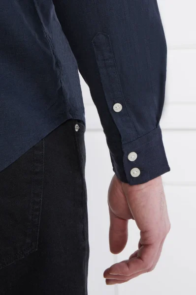 Leinen hemd | Regular Fit Guess Underwear dunkelblau