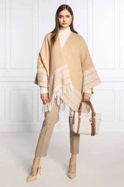woll poncho | relaxed fit Patrizia Pepe beige