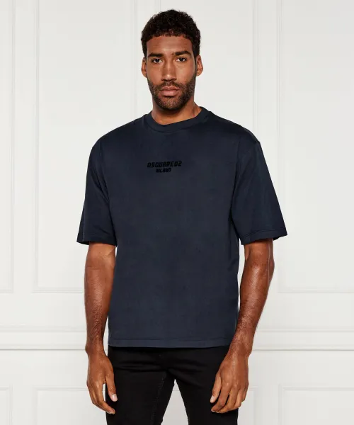 T-shirt Dsquared2 | Dunkelblau Loose fit S74GD1455 D20020