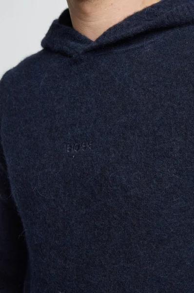 woll sweatshirt karletto | regular fit BOSS ORANGE dunkelblau