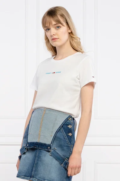 t-shirt | slim fit Tommy Jeans weiß