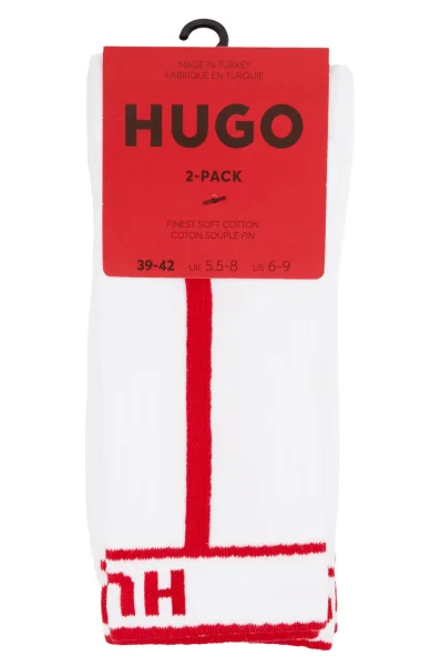 Socken 2-pack Hugo Bodywear weiß