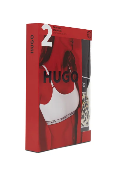 Bh 2-pack TWIN BRALETTE STRIPE Hugo Bodywear schwarz