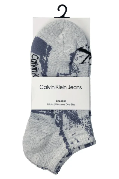 Socken 2-pack 2P DISTORTED CALVIN KLEIN JEANS grau