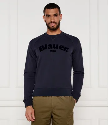 Sweatshirt CAMP FLOCK BLAUER | Dunkelblau Regular Fit BLUF03185 006804