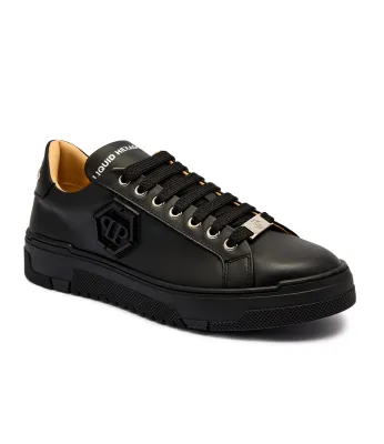 Leder sneakers Hexagon Philipp Plein | Schwarz USC0722 PLE005N