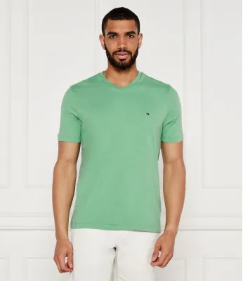 T-shirt ESSENTIAL Tommy Hilfiger | Grün Regular Fit MW0MW39249